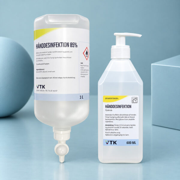 Hånddesinfektion gel 85 % – VTK 1 liter
